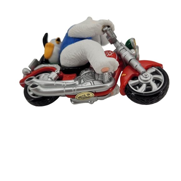 So Cool Polar Bear Penguin On Motorcycle Carlton Cards Heirloom Ornament 2006 - Picture 6 of 8